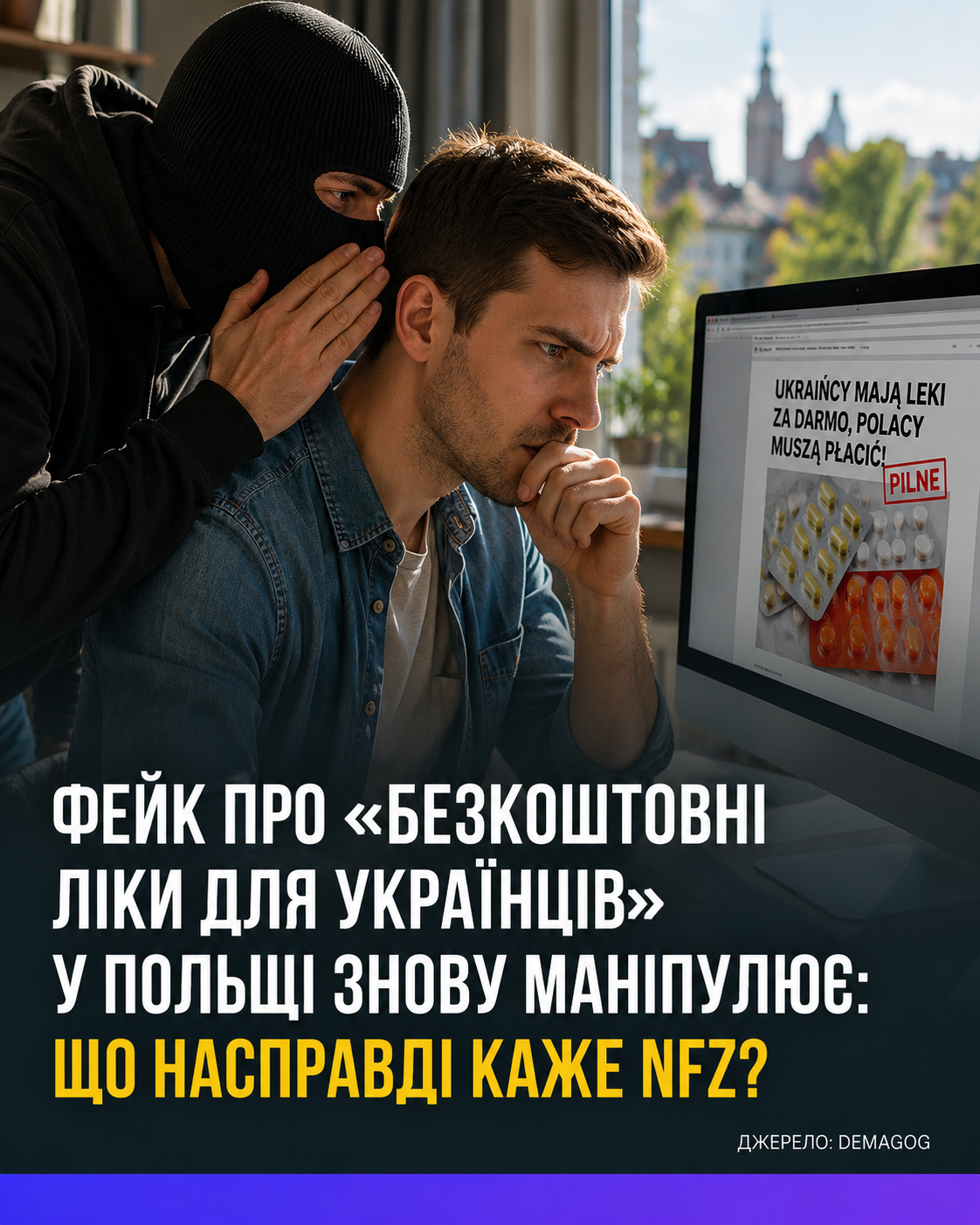 Як повідомляє портал Demagog: у польському інформаційному просторі знову поширюється твердження, що українці в Польщі нібито мають ліки безкоштовно , тоді як поляки повинні за них платити. 💊